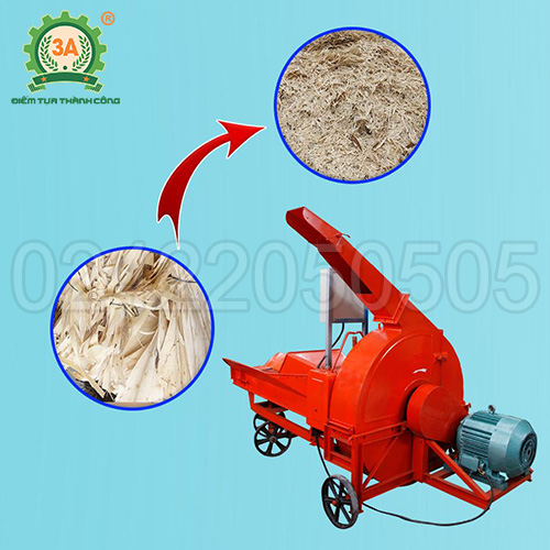 Máy băm rác ván lạng, vỏ cây 3A 9RC-130