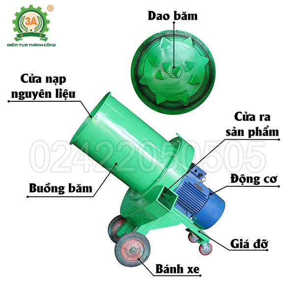Máy băm rơm 3A22kW (11)