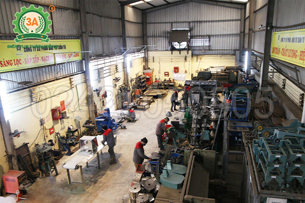 chế tạo Máy băm rơm trồng nấm 3A3Kw 2 buồng băm số lượng lớn