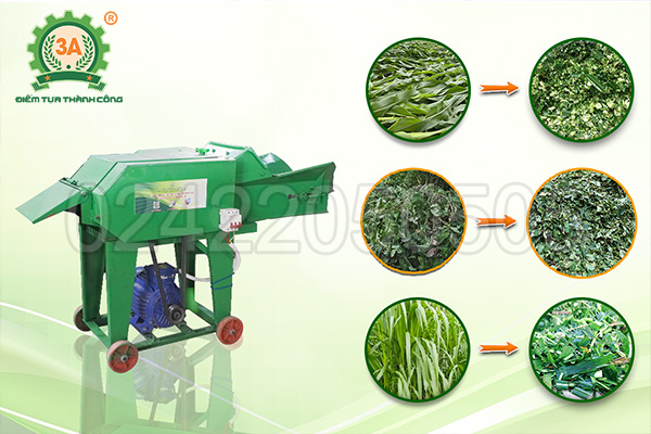 Cấu tạo Máy băm rơm trồng nấm 3A3Kw 2 buồng băm