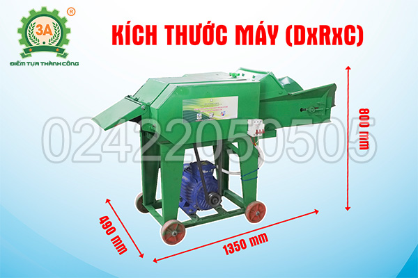 Máy băm thân cây lạc cho trâu bò 3A3Kw