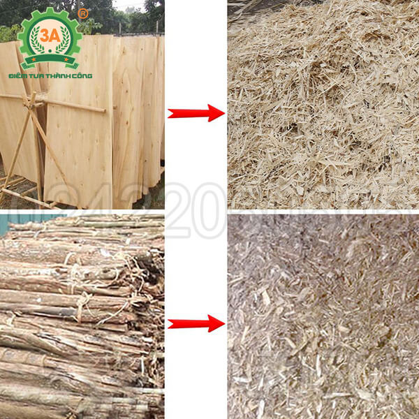 Máy băm ván bóc, vỏ cây 3A 9Z6A (08)