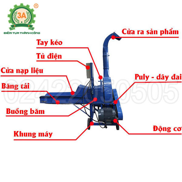 Máy băm ván bóc, vỏ cây 3A 9Z6A (11)