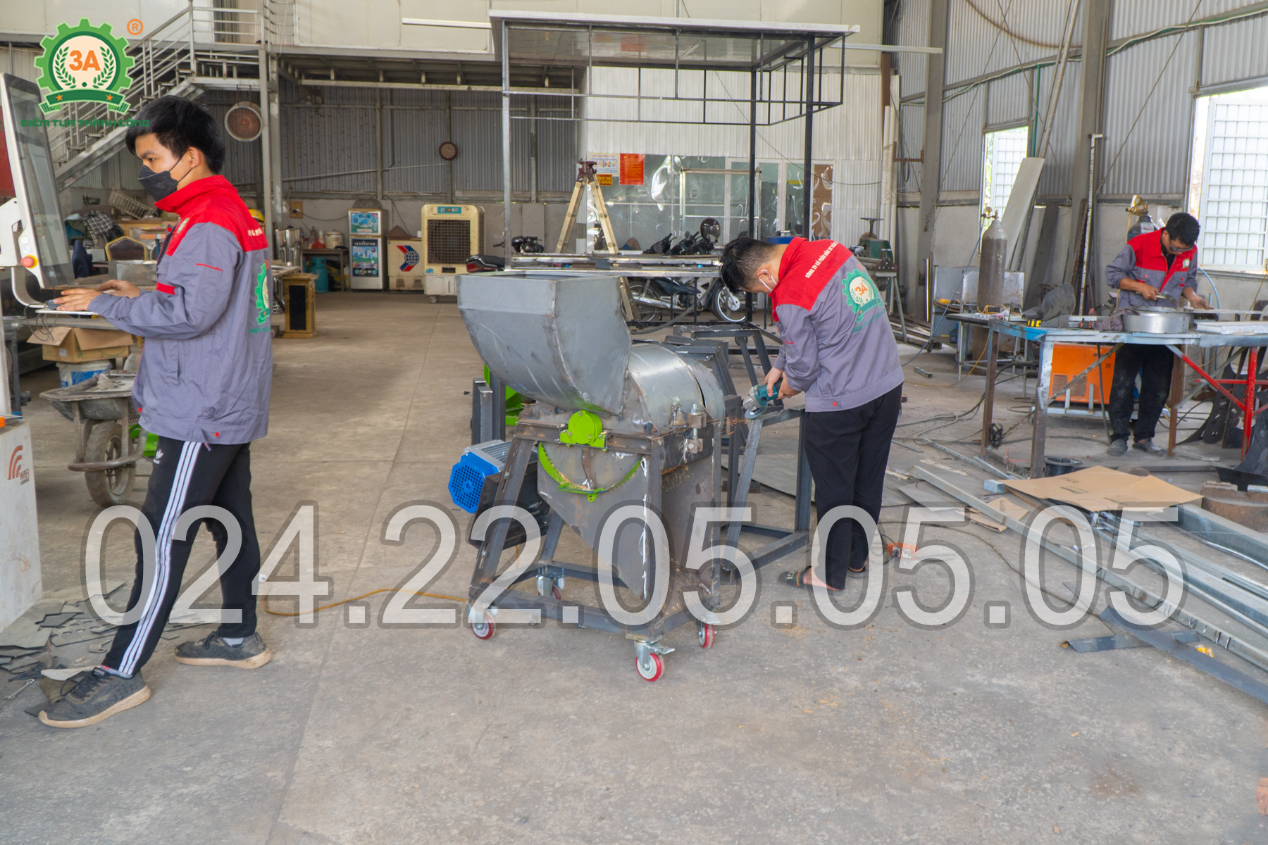Máy băm xơ dừa 3A4kW