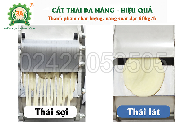Máy bào sợi cắt lát củ quả đa năng 3A180W (06)