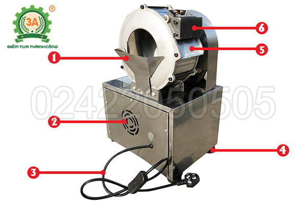 Máy bào sợi cắt lát củ quả đa năng 3A180W (08)