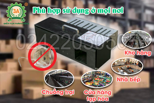 Máy bắt chuột hồng ngoại 3A loại 1 cửa (05)