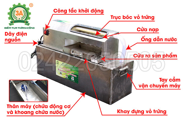 Máy bóc trứng cút 3A40W (11)