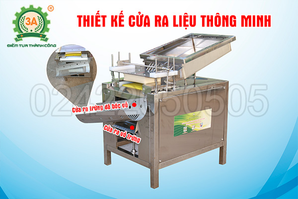 Máy bóc trứng cút tự động 3A250W