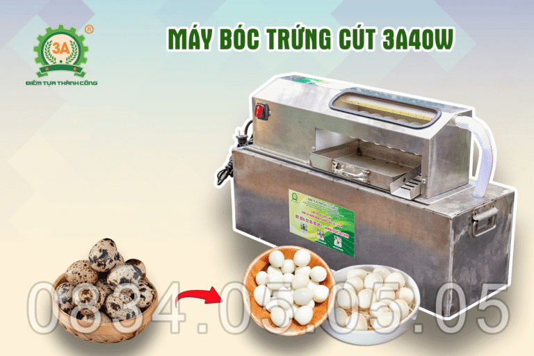 máy lột vỏ trứng cút