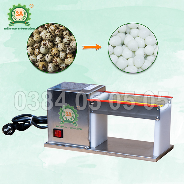 Máy bóc vỏ trứng cút inox 3A18W