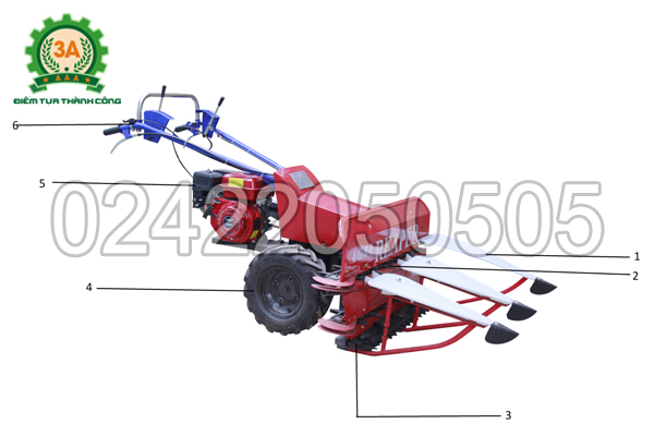Cấu tạo của máy cắt cỏ voi 3A5,5HP