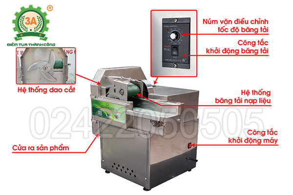 Máy cắt hành lá, rau củ 3A370W (08)