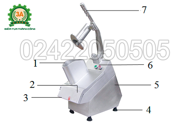 Cấu tạo Máy cắt hạt lựu 3A