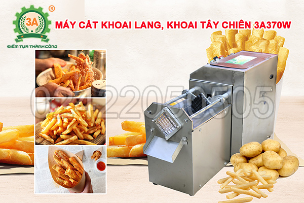 Máy cắt khoai lang, khoai tây chiên 3A370W (06)