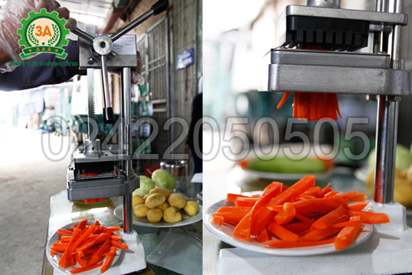 Máy cắt cà rốt thành thanh dài, đều, đẹp
