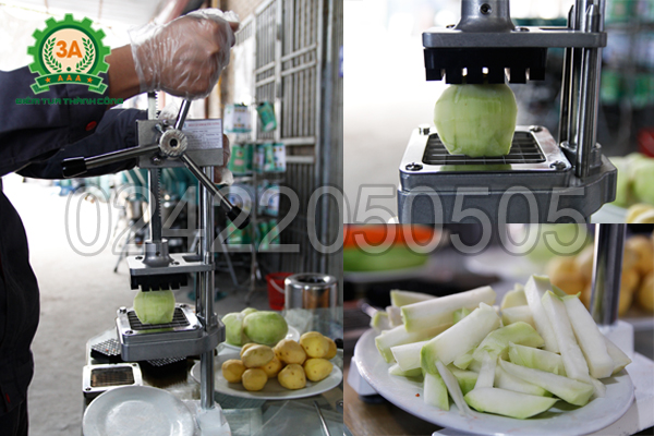 Máy cắt su hào rất nhanh chóng