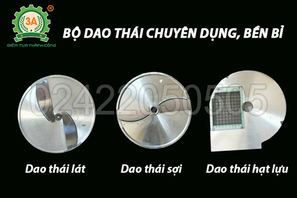 Máy cắt rau củ công nghiệp 3A1,5Kw (08)