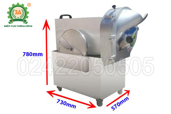 Máy cắt rau củ công nghiệp 3A1,5Kw (12)