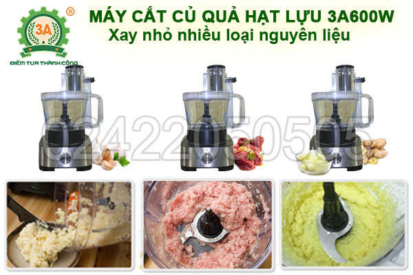 Máy cắt rau củ quả đa chức năng 3A600W (12)