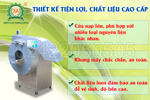 Máy cắt rau củ quả đa năng 3A1,1Kw (11)