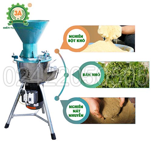 Máy chế biến thức ăn chăn nuôi 3A2.2Kw (phễu tròn)