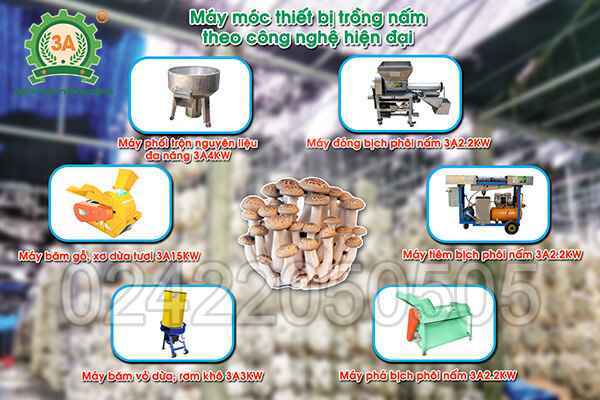 Máy đóng bịch nấm 3A2,2kW (03)