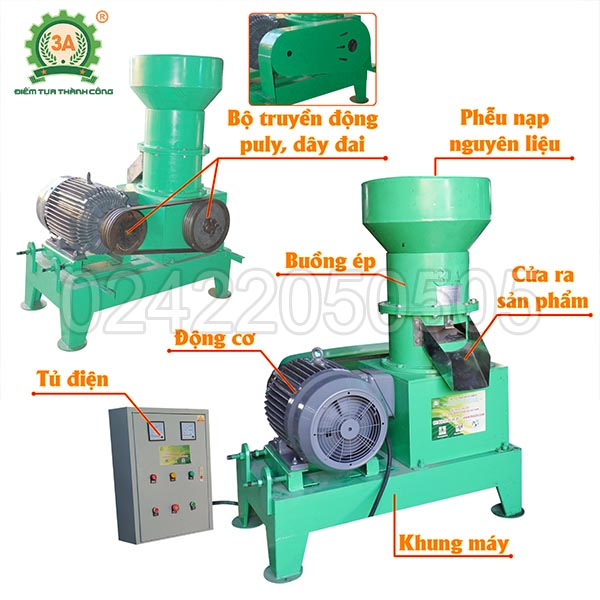 Máy ép cám viên công nghiệp 3A37kW (11)