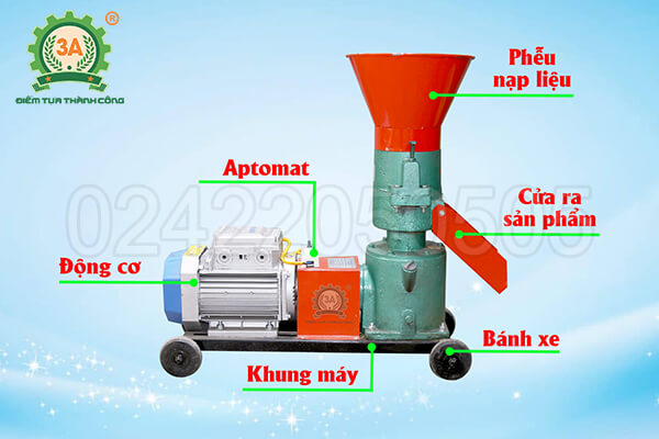 Máy ép cám viên gia đình 3A3,5Kw (20)