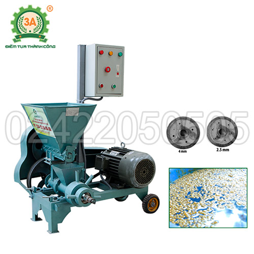 Nuôi cá chép với máy ép cám nổi 3A7,5kW