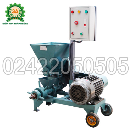 Máy ép cám viên nổi 3A7,5Kw (cấp liệu bán tự động)