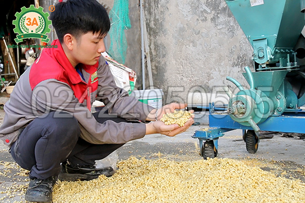 Máy ép cám viên nổi 3A16Hp giúp bà con sản xuất cám nổi, không phụ thuộc nguồn điện