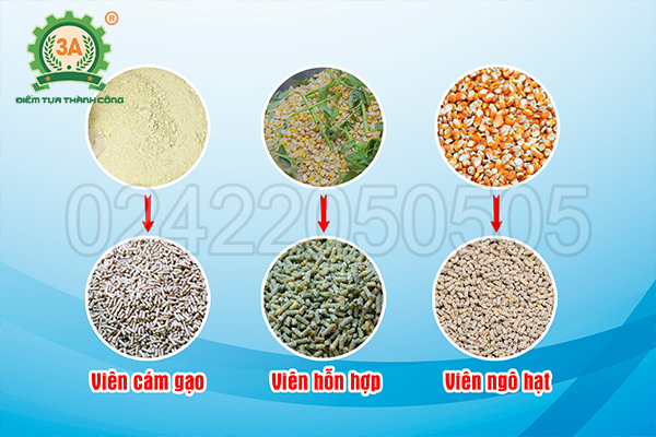 Máy ép cám viên khô 3A7,5kw