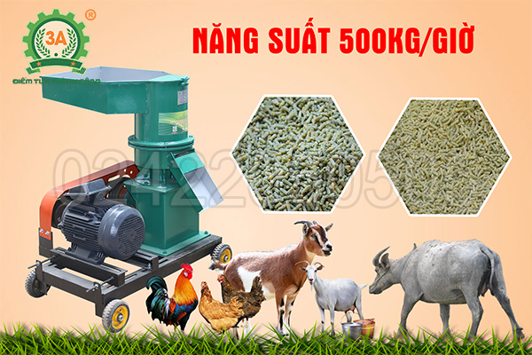 Máy ép cám viên trục đứng 3A