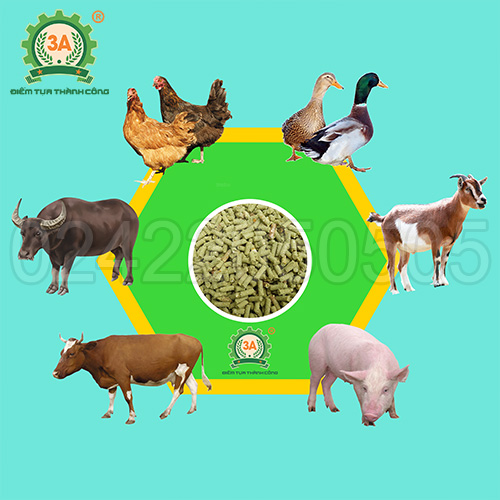 Máy ép cám viên trục đứng 3A7,5kw 