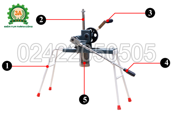 Cấu tạo Máy ép mì sợi tiện lợi 3A
