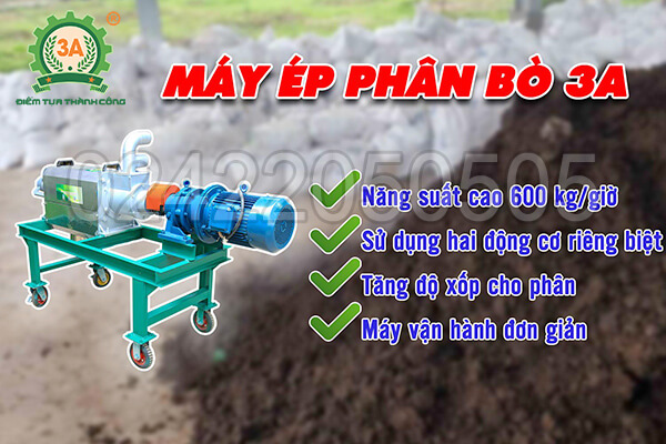 Máy ép phân lợn, bò 3A (09)