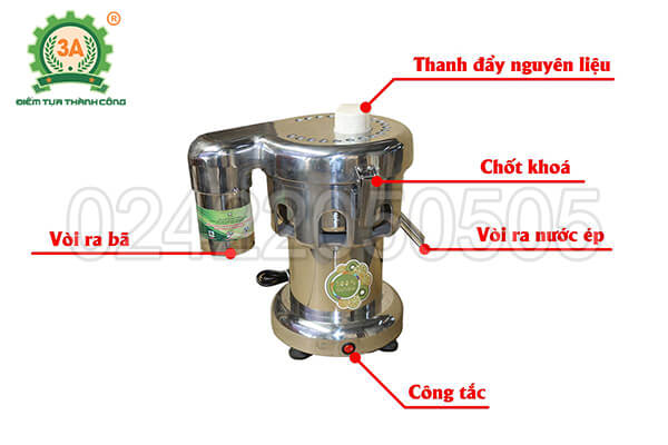 Máy ép trái cây inox đa năng 3A370W (11)