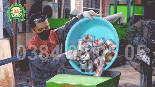 Máy ép vỏ lon bia, coca 