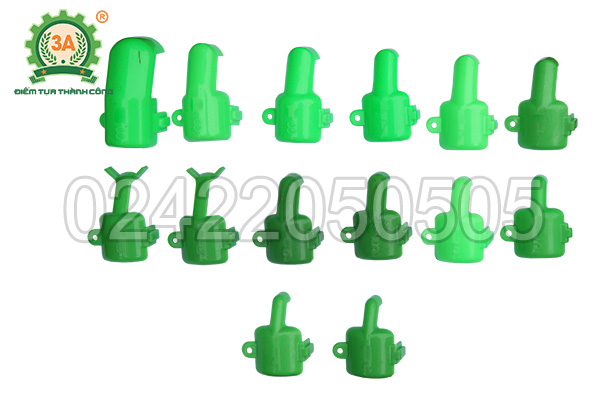 Bộ muỗng gieo hạt từ to đến nhỏ của máy gieo hạt đa năng 3A