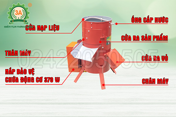 Máy gọt vỏ khoai tây, khoai lang 