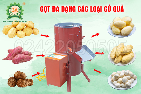 Máy gọt vỏ khoai tây, khoai lang 