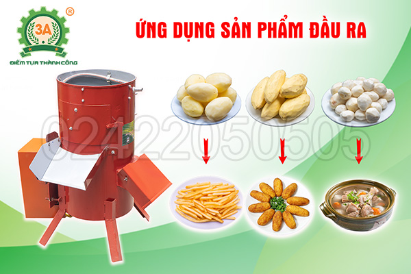 Máy gọt vỏ khoai tây, khoai lang 