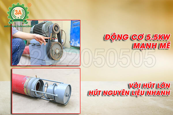 Máy hút nguyên liệu 3A5,5Kw (06)