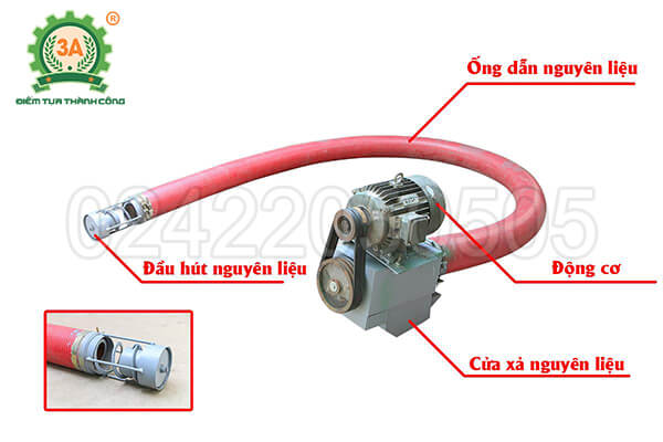 Máy hút nguyên liệu 3A5,5Kw (08)
