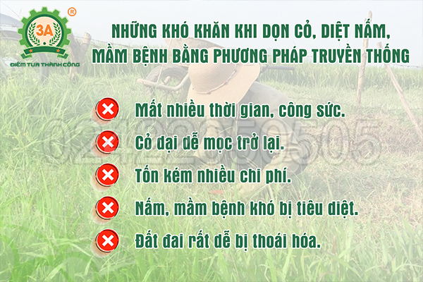 Cỏ dại, nấm, mầm bệnh có tác hại như thế nào?