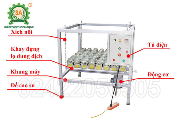 Máy lắc vi sinh 3A1,5Kw 64 khay (11)