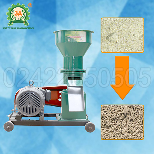 Máy làm cám viên trục đứng đa năng 3A5,5kw