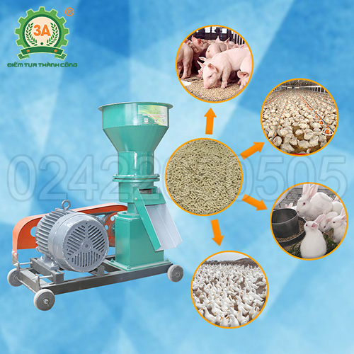 Máy làm cám viên trục đứng đa năng 3A5,5kw