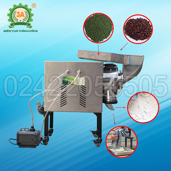 Máy nghiền bột rau má, ngũ cốc khô 3A3,5Kw
